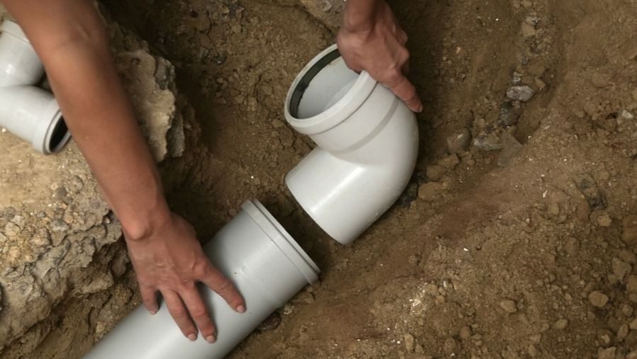 Sewer line work